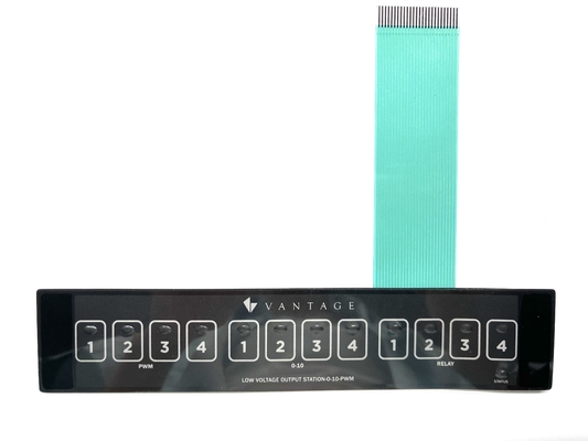 Emboss Energy Saving LED Membrane Switch With Touched Push Keys Button