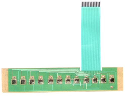Emboss Energy Saving LED Membrane Switch With Touched Push Keys Button