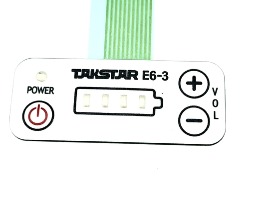 3 Contact Domes LED Membrane Switch High Performance With ROHS Certification