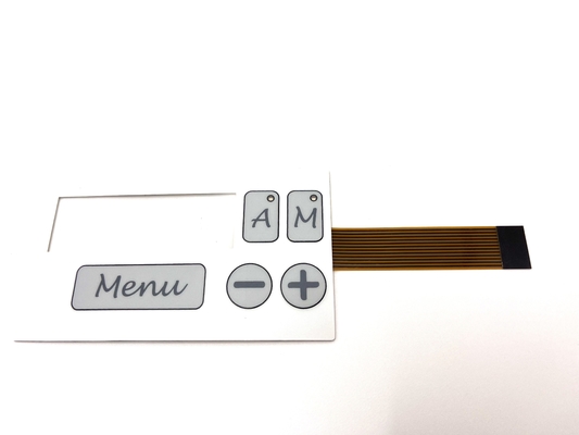 Small Keypad Membrane Switch Anti Scratch 0.3MM Pitch With Polycarbonate Surface