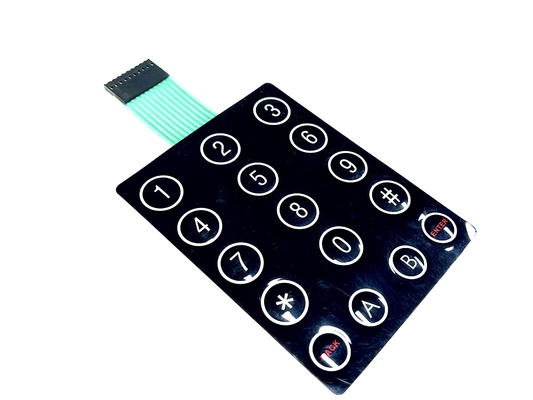 Glossy Surface Dome Membrane Switch OEM Customized Industrial Waterproof Membrane Switch