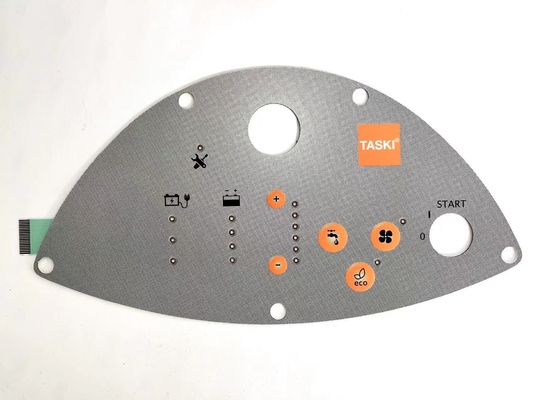 Clear LED Windows Tactile Metal Dome Switch 6 Layers Polyester With Long Lifespan