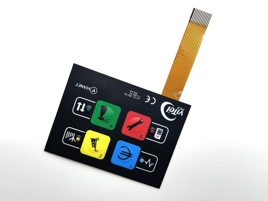 Corrosion Resistant Dome Membrane Switch 0.3MM Pitch Custom Membrane Keyboard