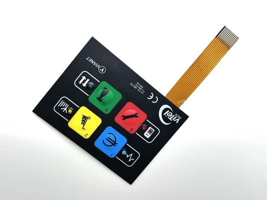 Corrosion Resistant Dome Membrane Switch 0.3MM Pitch Custom Membrane Keyboard