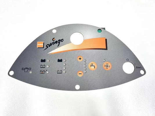 Glossy Surface Custom Membrane Switch Panel 0.8mm Thickness With LED Pillow Embossed