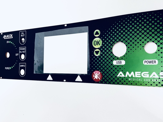 Polyester Membrane Switch Panel ROHS Digital Printed With Transparent Window Display