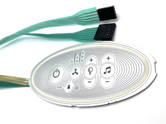 EL Backlight Membrane Keypad Membrane Keypad Custom Highly Effective For Electric Fan
