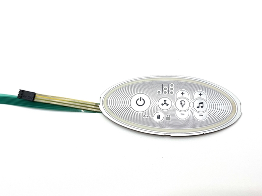EL Backlight Membrane Keypad Membrane Keypad Custom Highly Effective For Electric Fan