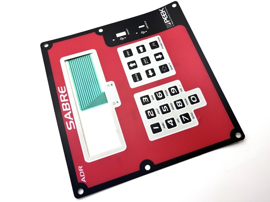 1.5mm Thickness Backlit Membrane Switch Panel Tactile Dome Switch For Power Control Module