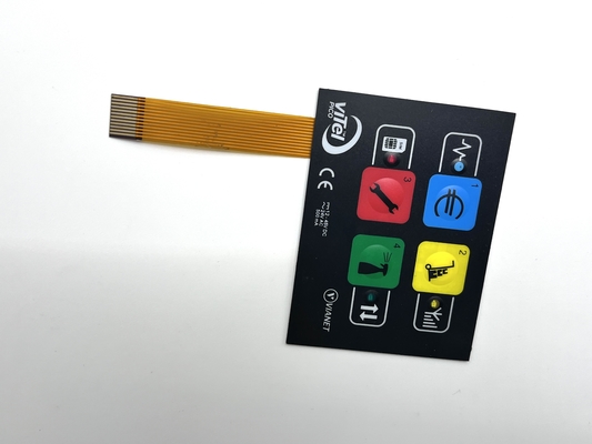 Customized Backlit Membrane Switch Mechanical Keyboard Switch Long Lifespan With EL Backlight