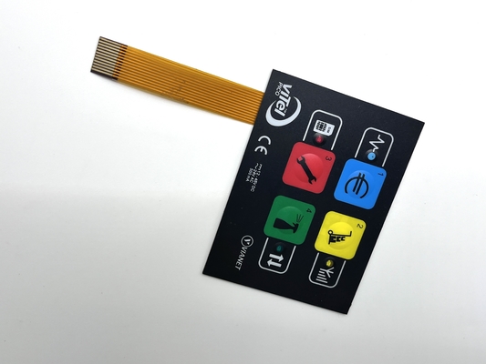 Customized Backlit Membrane Switch Mechanical Keyboard Switch Long Lifespan With EL Backlight