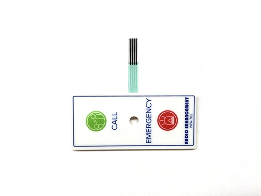 Long Lasting 2 Button Membrane Switch Environmental Resistant For Emergency Remote Controller