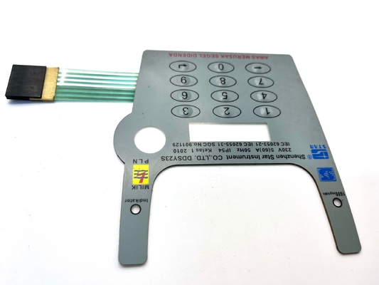 Anti Scratch Medical Membrane Switch High Sensitivity 1.25MM Pitch For Industrial Equipment