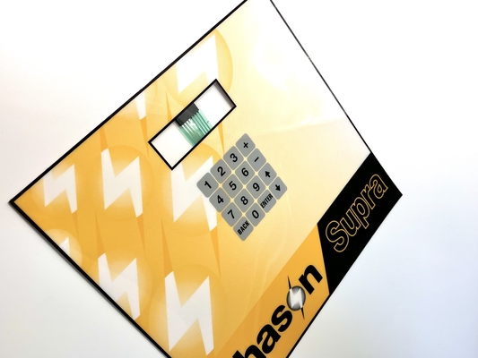Glossy Surface Custom Membrane Keypad 0.5MM Pitch Versatile For Ventilation Fan Control
