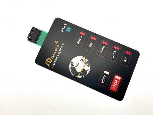 Polyester Flat Membrane Switch Lightweight 0.125mm Thickness With LED Back Light