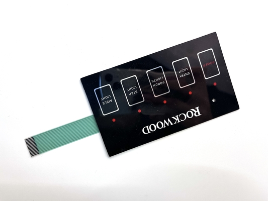 Industrial Flat Membrane Switch 1.25MM Pitch Durable Construction For Metal Detector
