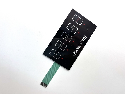 Industrial Flat Membrane Switch 1.25MM Pitch Durable Construction For Metal Detector