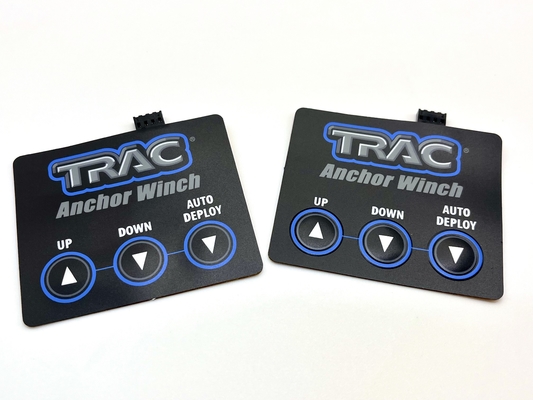 Rim Embossing Membrane Panel Switches ESD Tact Buttons For Anchor Winch