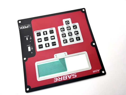 Dustproof Standard Membrane Switch Long Lifespan 1.0MM Thickness For CNC Machine