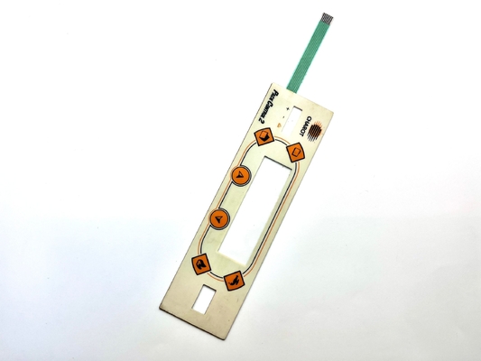 1.0MM Pitch Standard Membrane Switch Environmental Resistant With Embossing Options