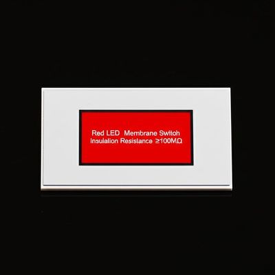 Customizable Red LED Membrane Switch with Insulation Resistance ≥100MΩ