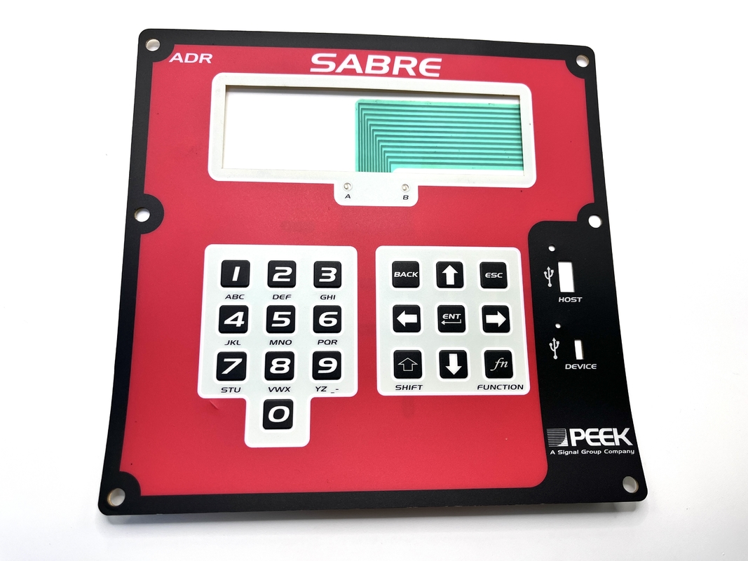 1.5mm Thickness Backlit Membrane Switch Panel Tactile Dome Switch For Power Control Module