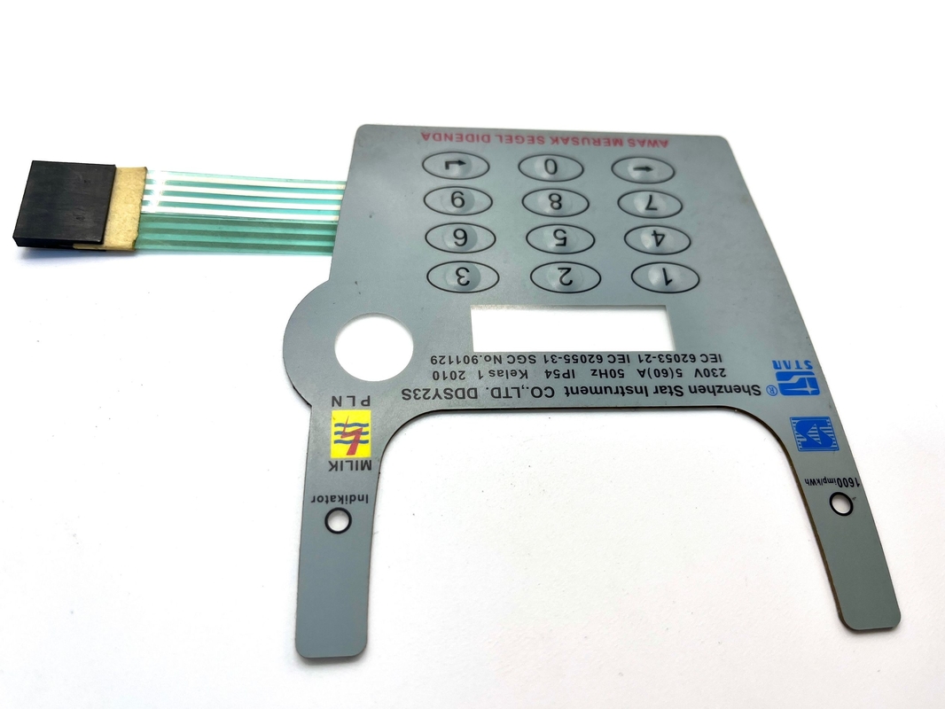 Anti Scratch Medical Membrane Switch High Sensitivity 1.25MM Pitch For Industrial Equipment