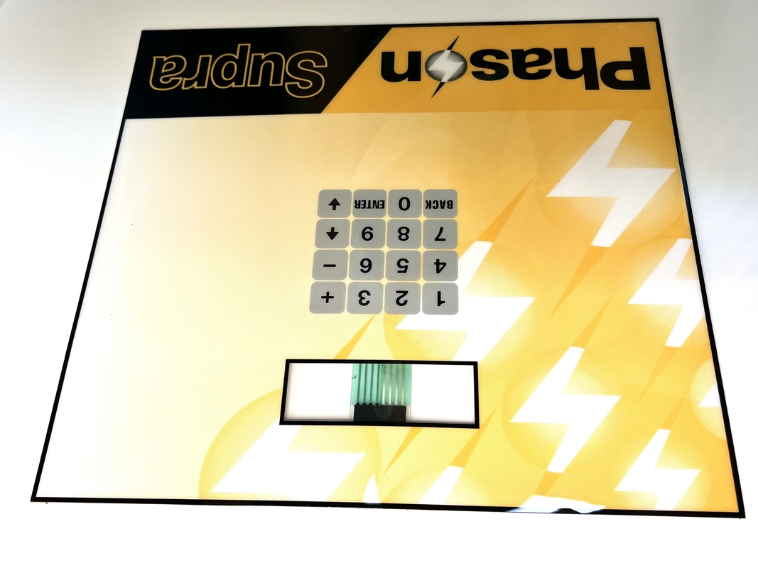 Glossy Surface Custom Membrane Keypad 0.5MM Pitch Versatile For Ventilation Fan Control