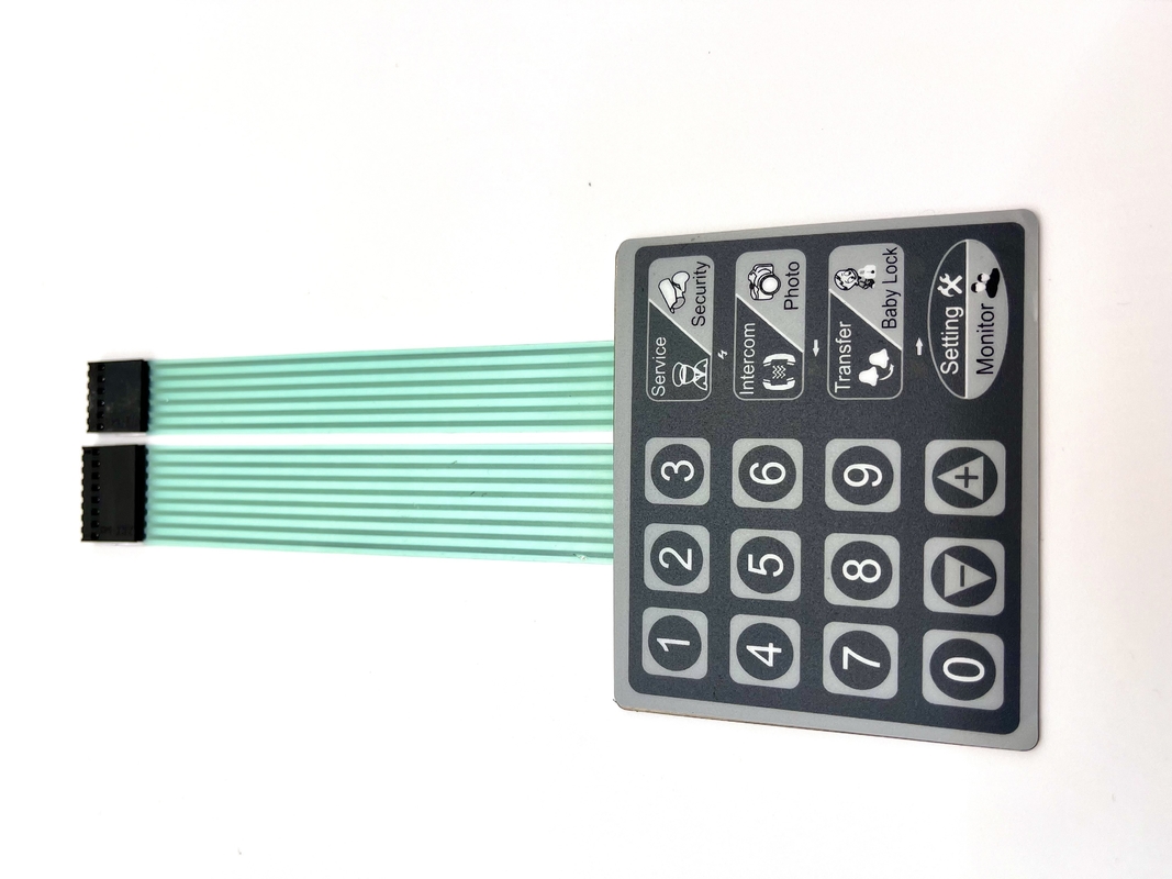 Flat Membrane Switch Prototype Membrane Switch Overlay Moisture Resistant