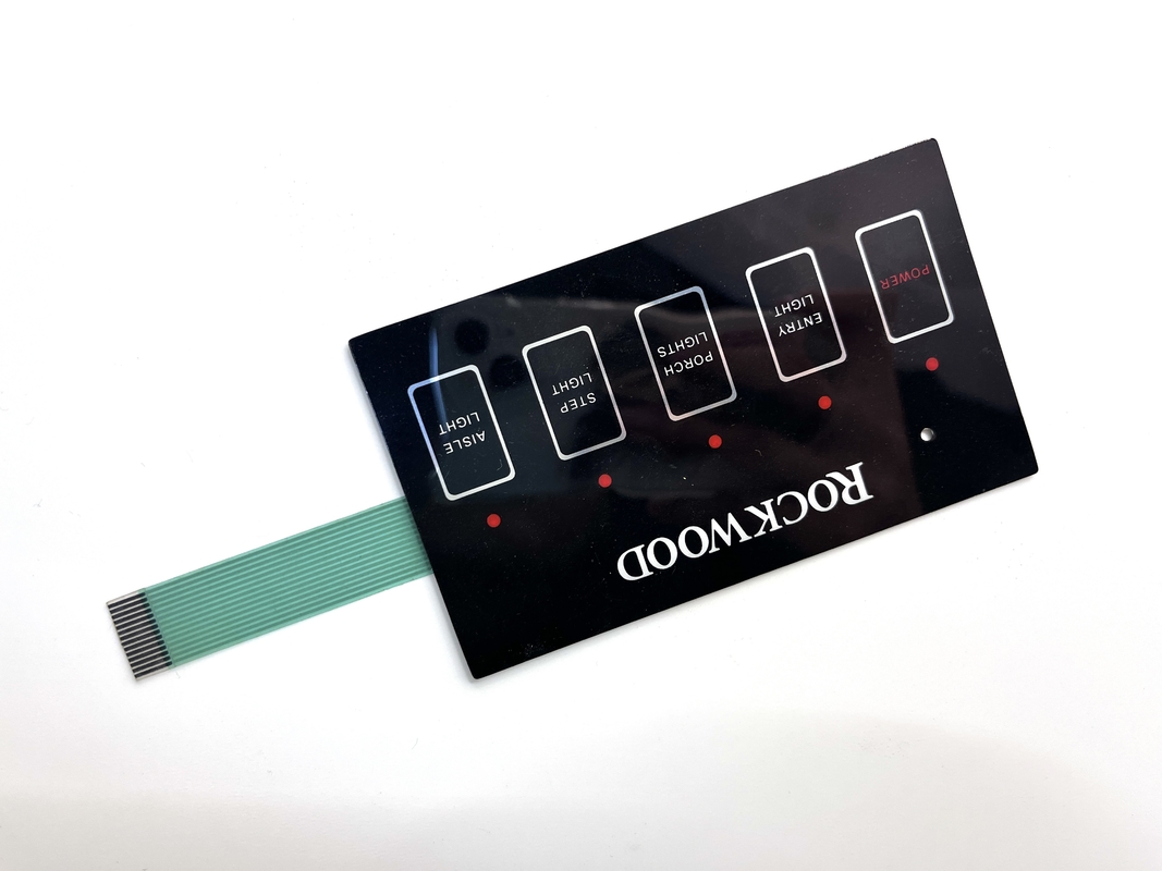 Industrial Flat Membrane Switch 1.25MM Pitch Durable Construction For Metal Detector